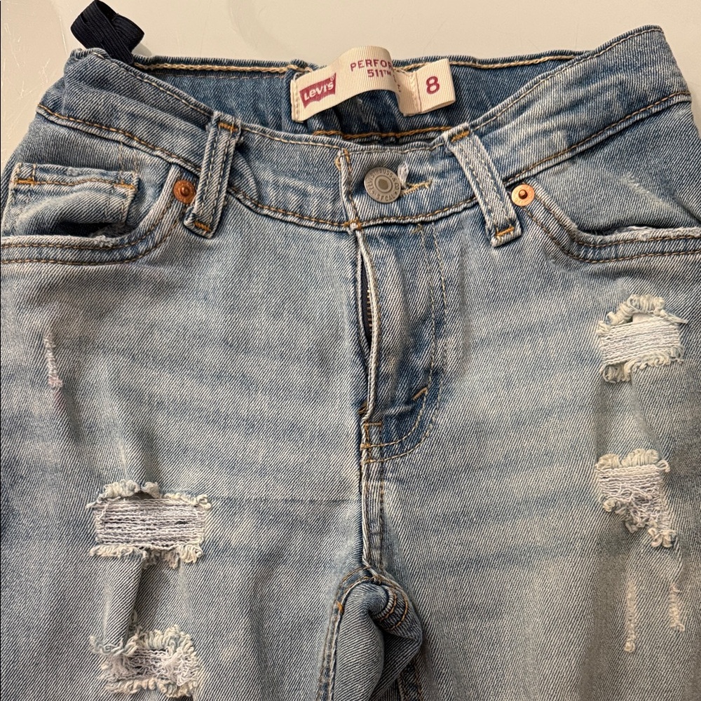 Levi's Kids Distressed Denim Jeans